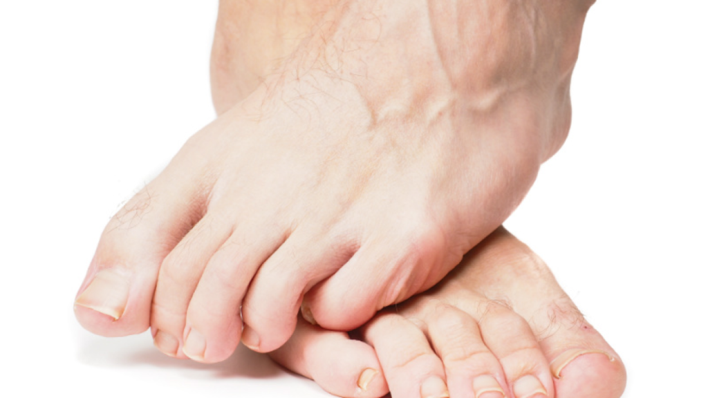 a foot with white background